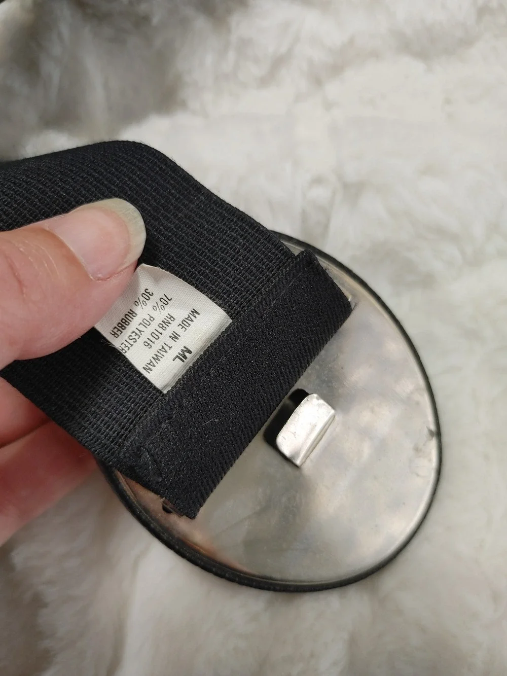 Vintage 80s Black Elastic Waist Belt with Oval Buckle - Women Accessories